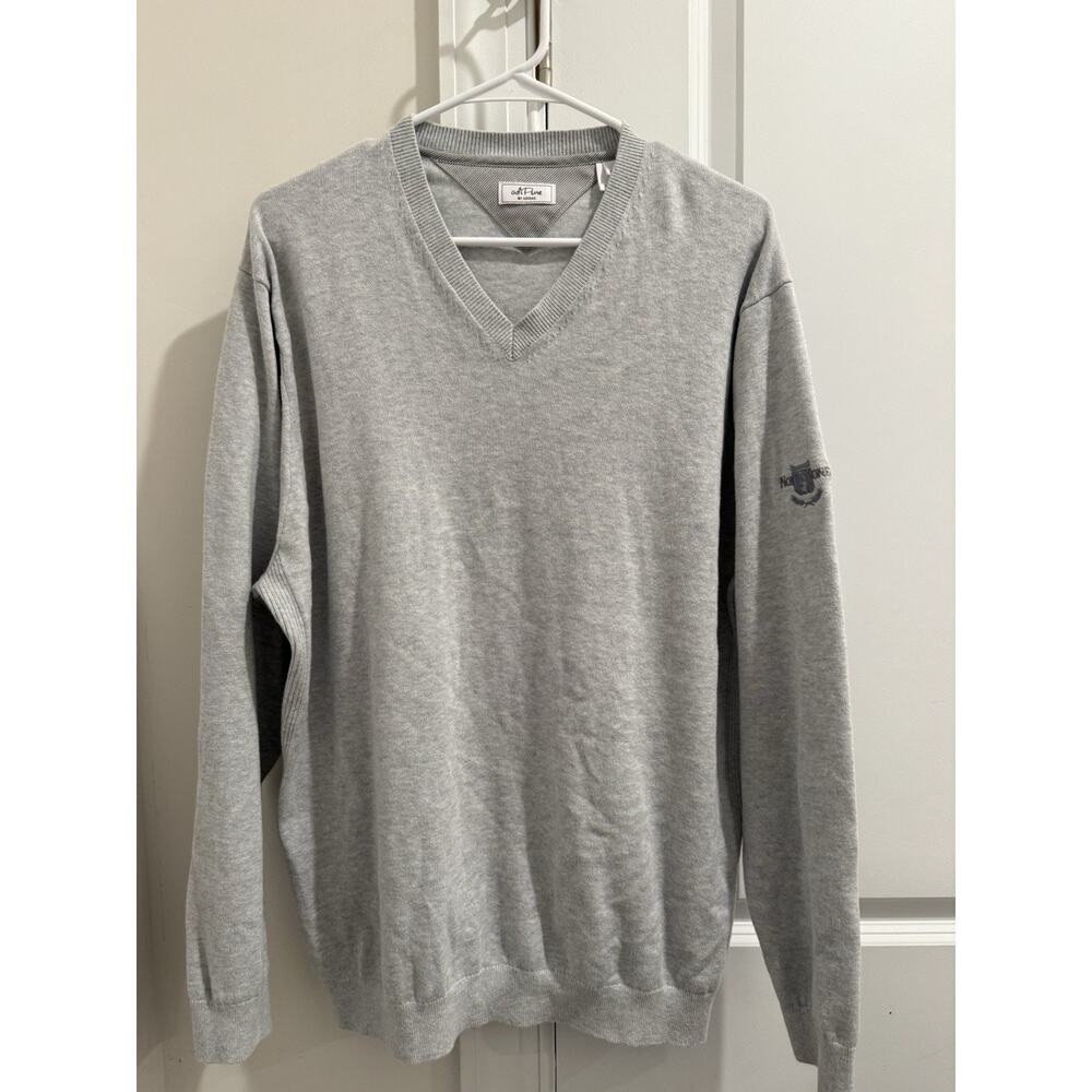 ADIDAS ADIPURE Mens Gray Long Sleeve Sweater Size XL